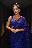 Rashi Singh Blue Saree Stills